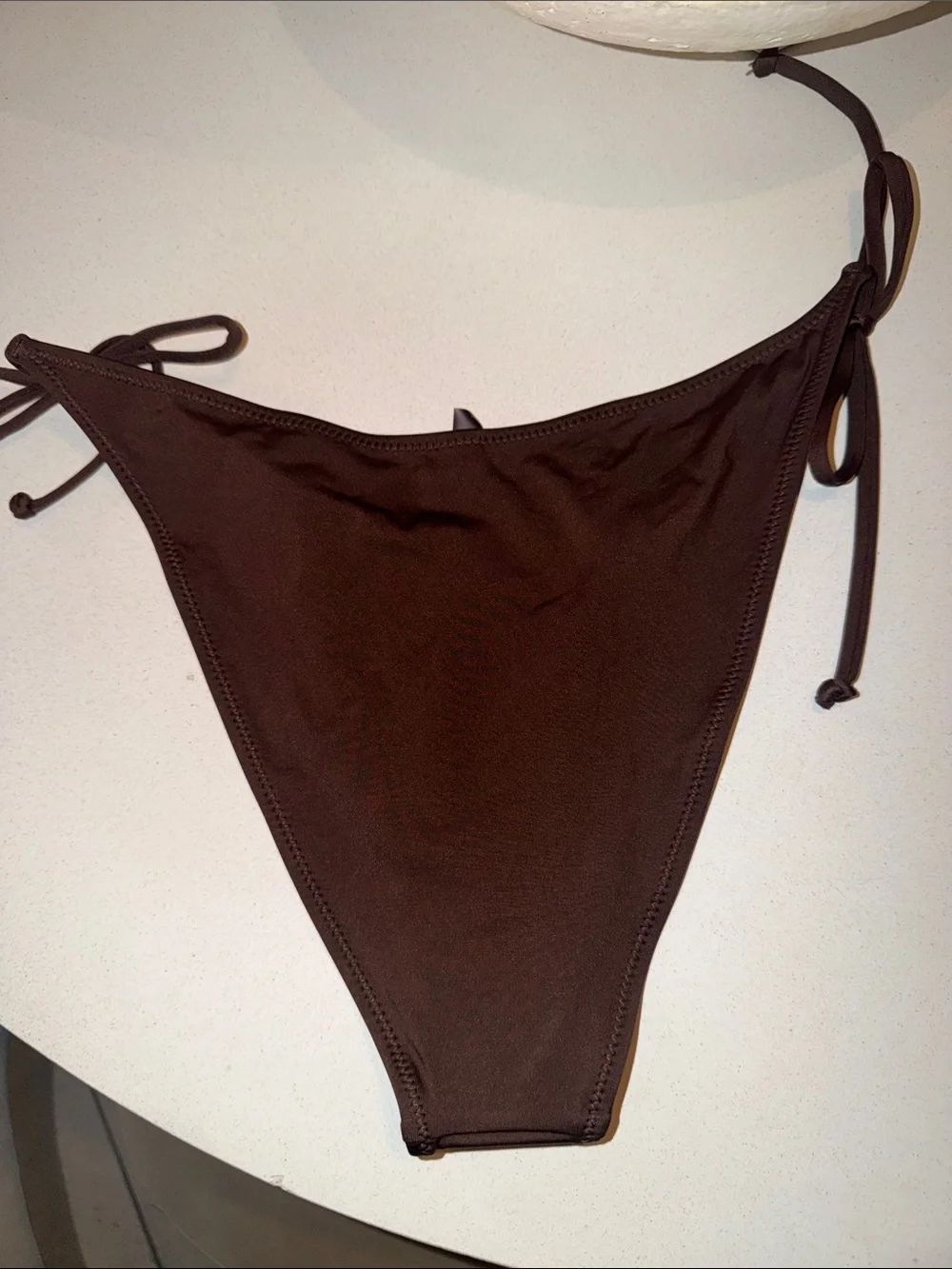 SKIMS Brown Tie-Side Bikini Bottom